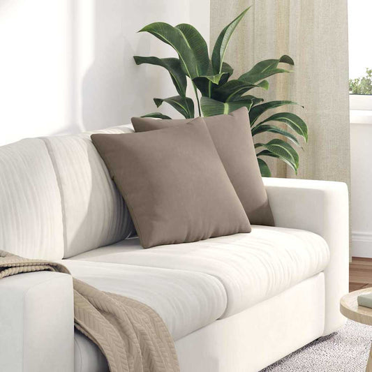 Kanapé párnák 2 pcs Tópszínű 45 x 45 cm szövet