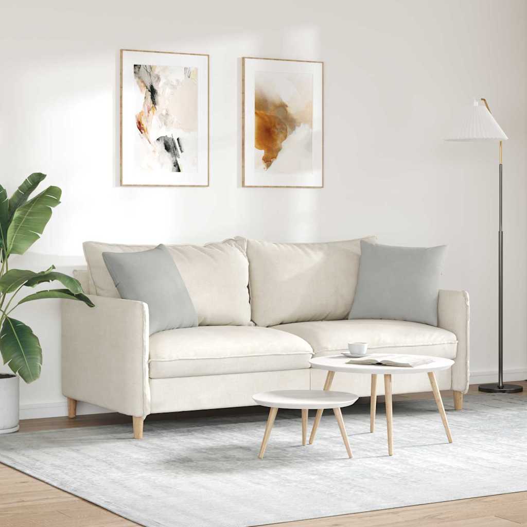 Kanapé párnák 2 pcs Világosszürke 45 x 45 cm szövet