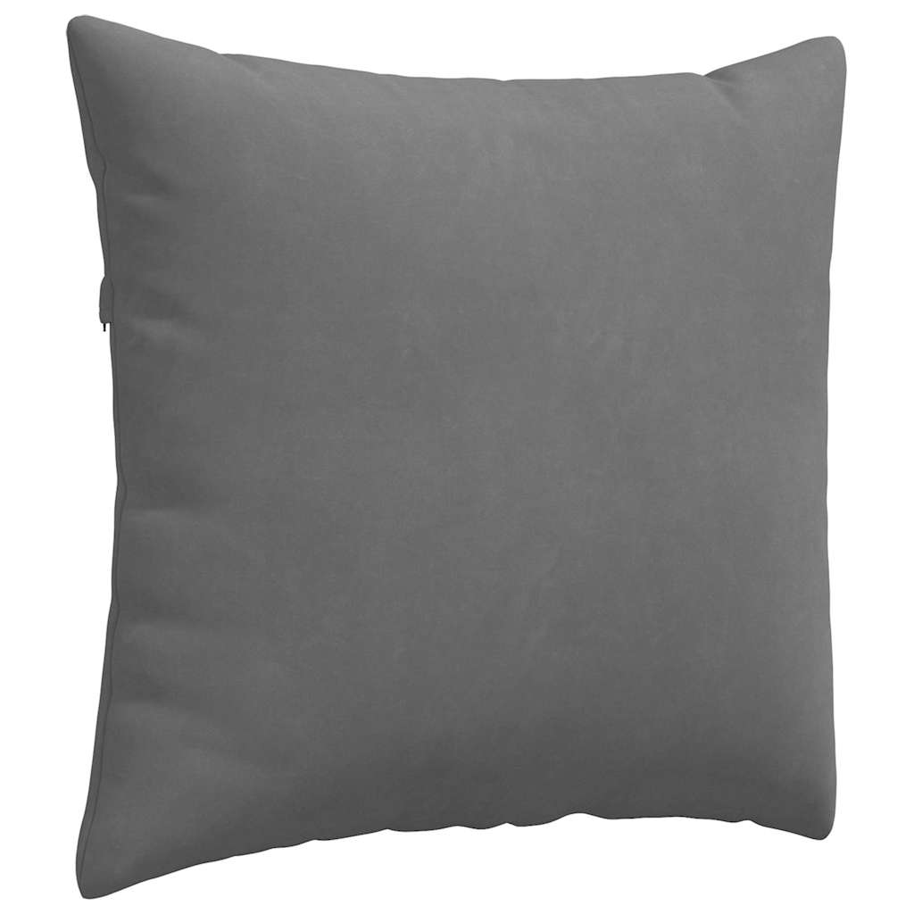 Kanapé párnák 2 pcs Sötétszürke 45 x 45 cm szövet