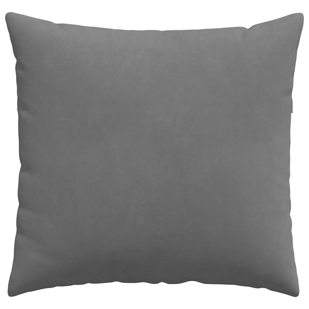 Kanapé párnák 2 pcs Sötétszürke 45 x 45 cm szövet