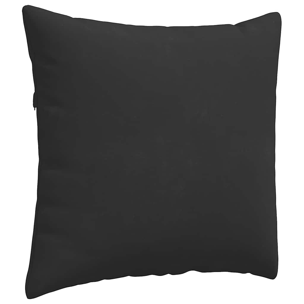 Kanapé párnák 2 pcs Fekete 45 x 45 cm szövet