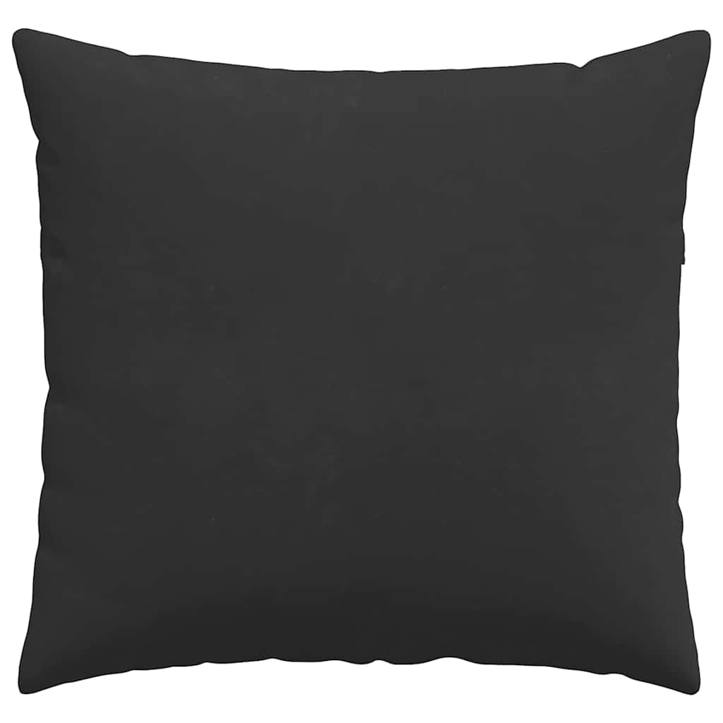 Kanapé párnák 2 pcs Fekete 45 x 45 cm szövet