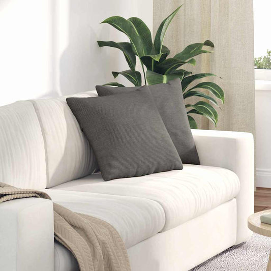 Kanapé párnák 2 pcs Világosszürke 45 x 45 cm Bársonyos szövet