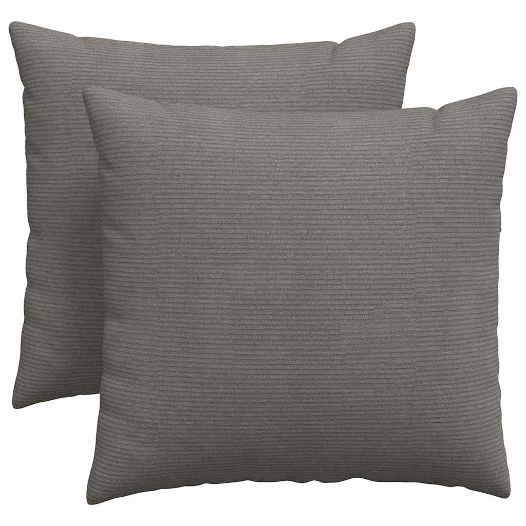 Kanapé párnák 2 pcs Világosszürke 45 x 45 cm Bársonyos szövet