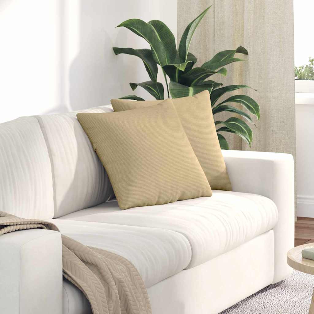 Kanapé párnák 2 pcs Szürke zöld 45 x 45 cm Bársonyos szövet