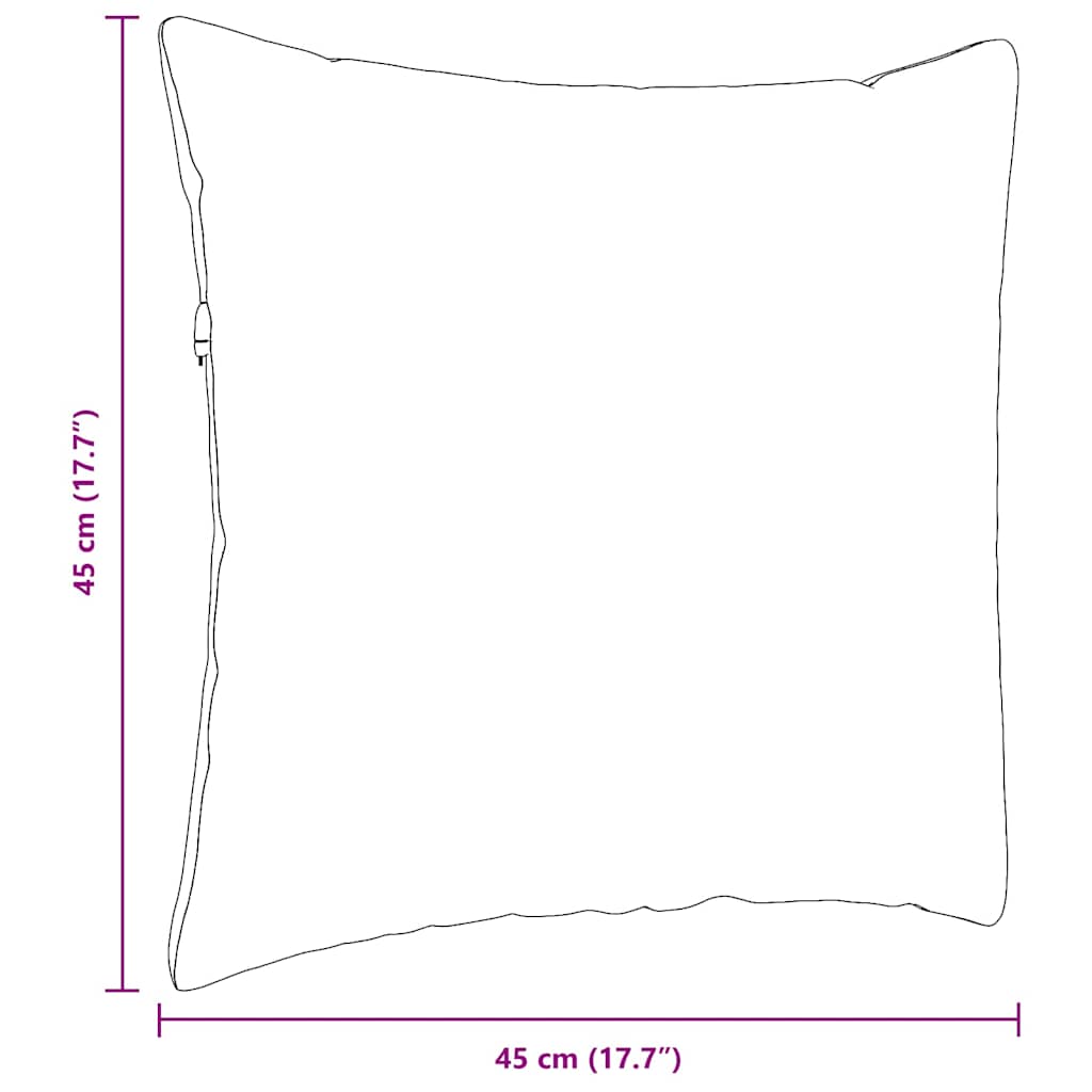 Kanapé párnák 2 pcs Szürke zöld 45 x 45 cm Bársonyos szövet