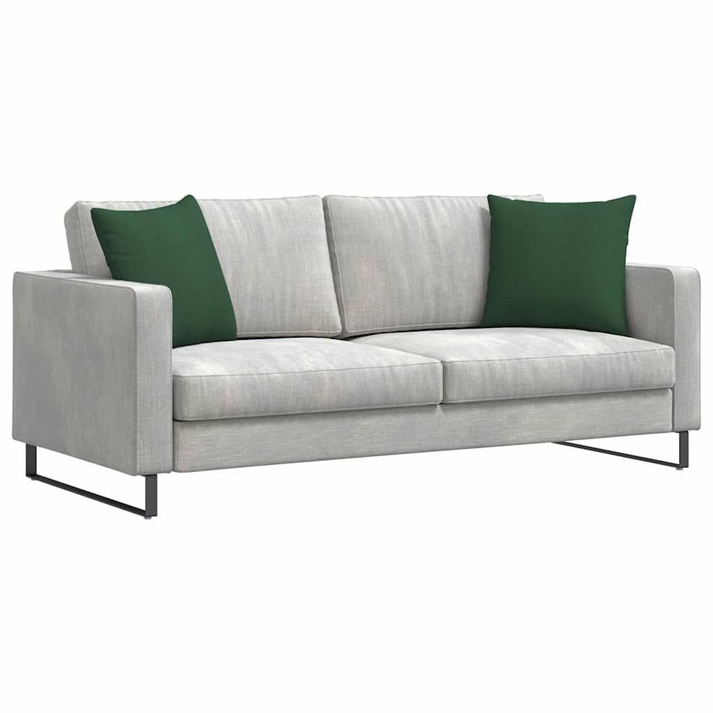 Kanapé párnák 2 pcs Sötétzöld 45 x 45 cm Bársonyos szövet