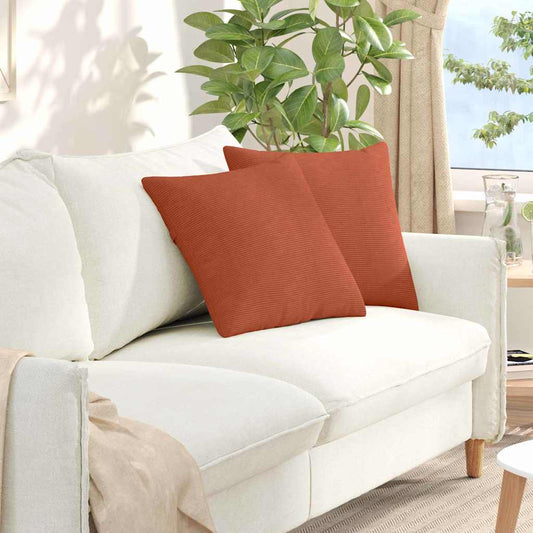 Kanapé párnák 2 pcs Piros Narancs 45 x 45 cm Bársonyos szövet