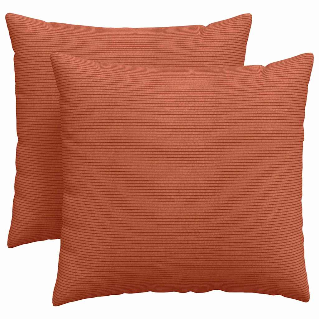 Kanapé párnák 2 pcs Piros Narancs 45 x 45 cm Bársonyos szövet