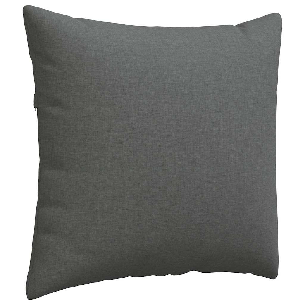 Kanapé párnák 2 pcs Sötétszürke 50 x 50 cm szövet