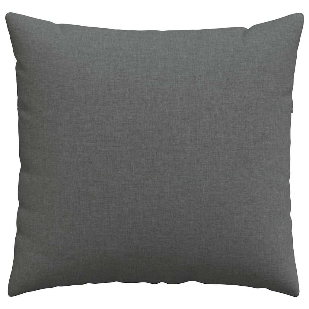 Kanapé párnák 2 pcs Sötétszürke 50 x 50 cm szövet