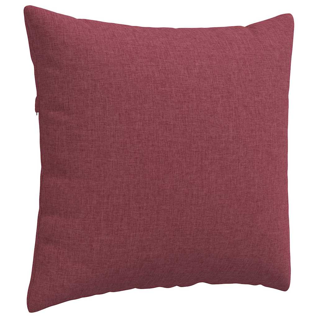 Kanapé párnák 2 pcs Bordó 50 x 50 cm szövet