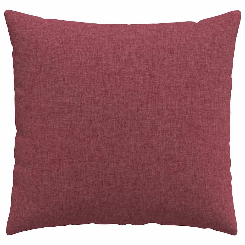 Kanapé párnák 2 pcs Bordó 50 x 50 cm szövet