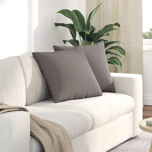 Kanapé párnák 2 pcs Tópszínű 50 x 50 cm szövet