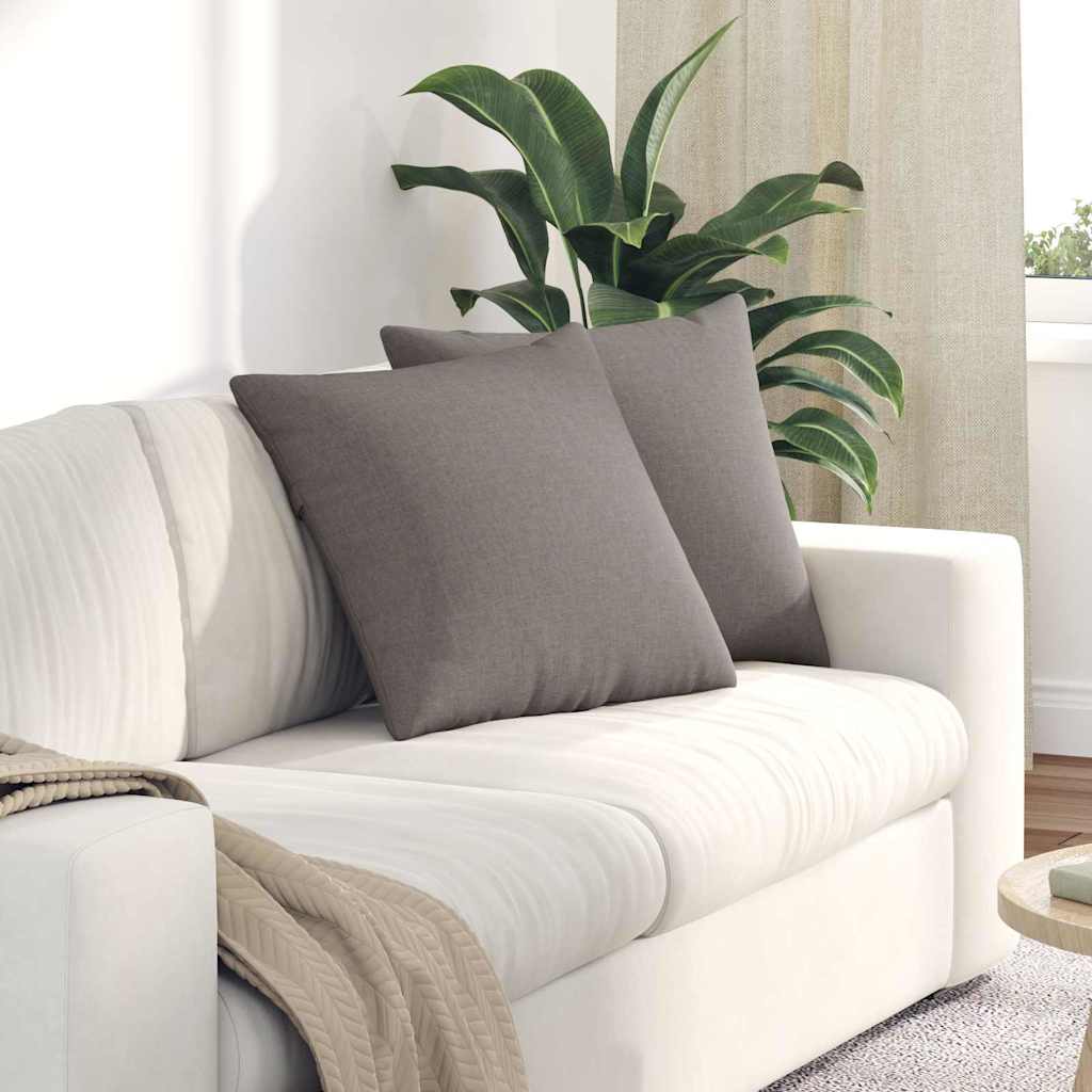 Kanapé párnák 2 pcs Tópszínű 50 x 50 cm szövet