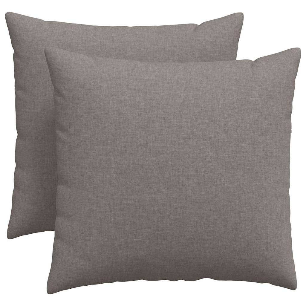 Kanapé párnák 2 pcs Tópszínű 50 x 50 cm szövet