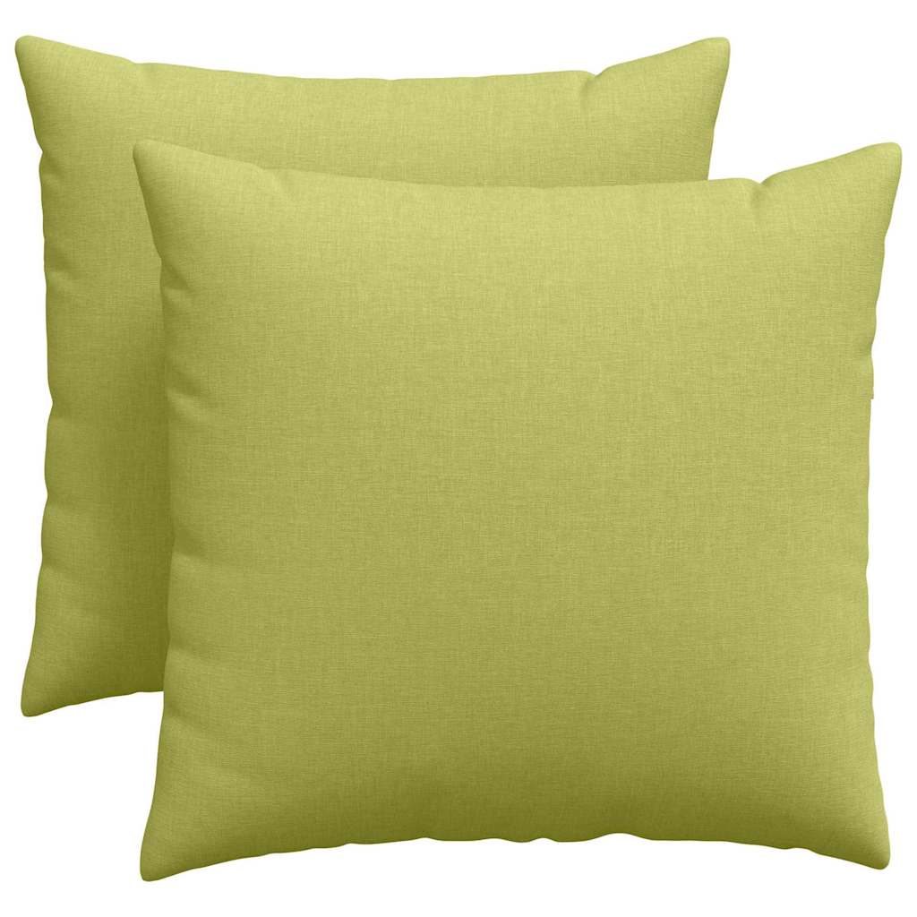 Kanapé párnák 2 pcs Világos zöld 50 x 50 cm szövet