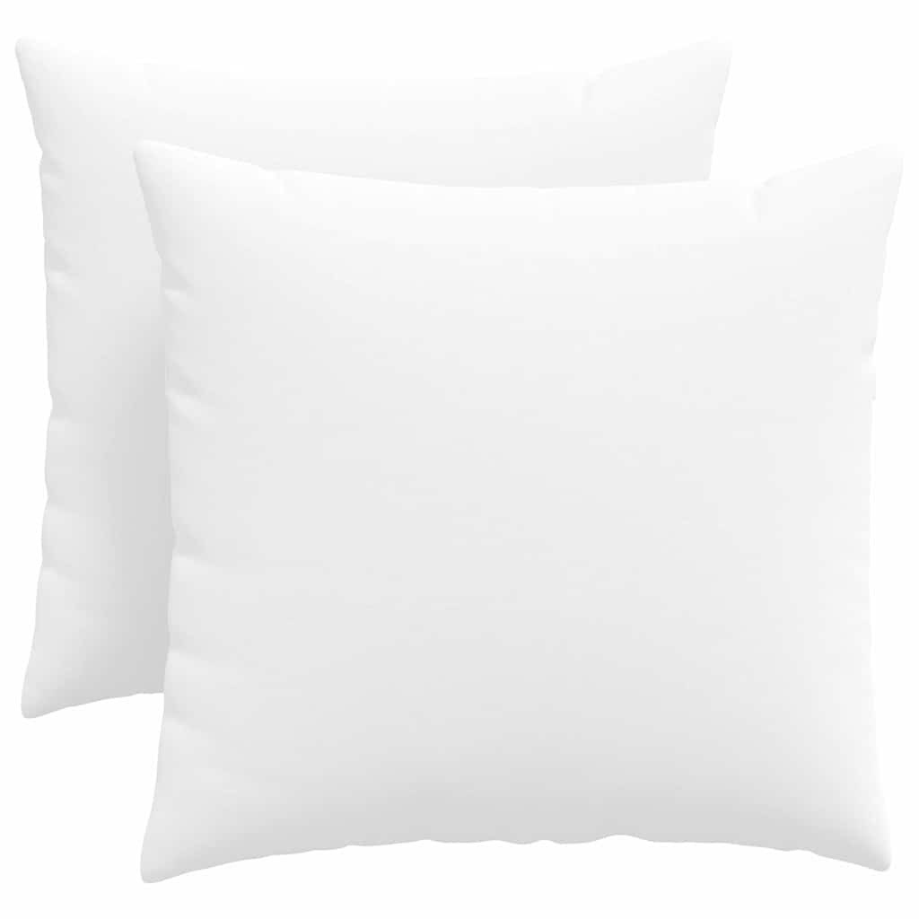 Kanapé párnák 2 pcs Fehér 50 x 50 cm szövet