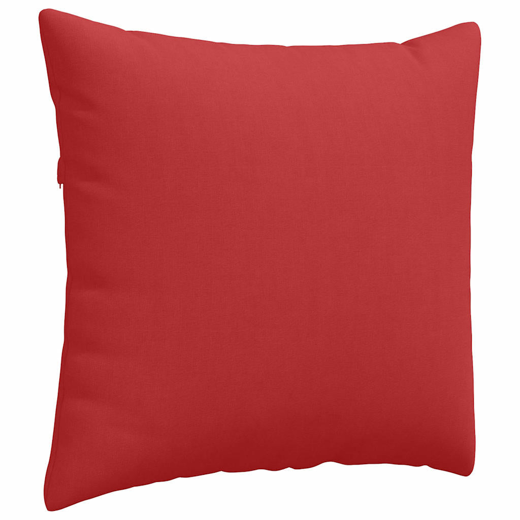 Kanapé párnák 2 pcs Piros 50 x 50 cm szövet