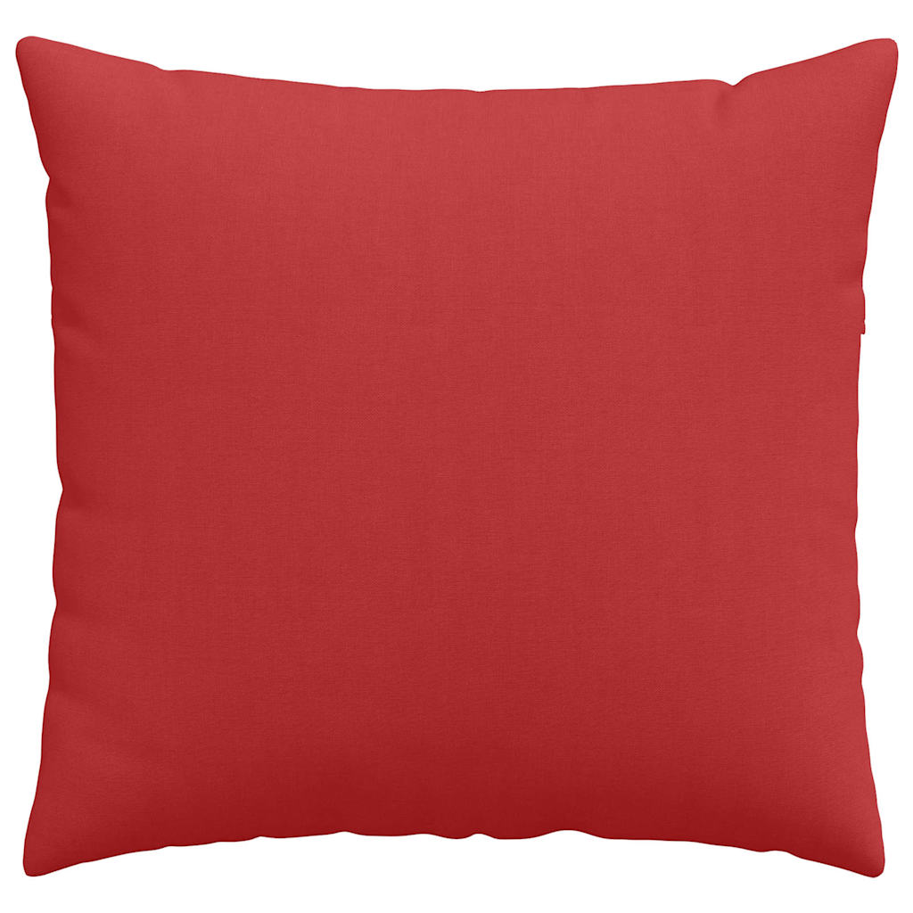 Kanapé párnák 2 pcs Piros 50 x 50 cm szövet