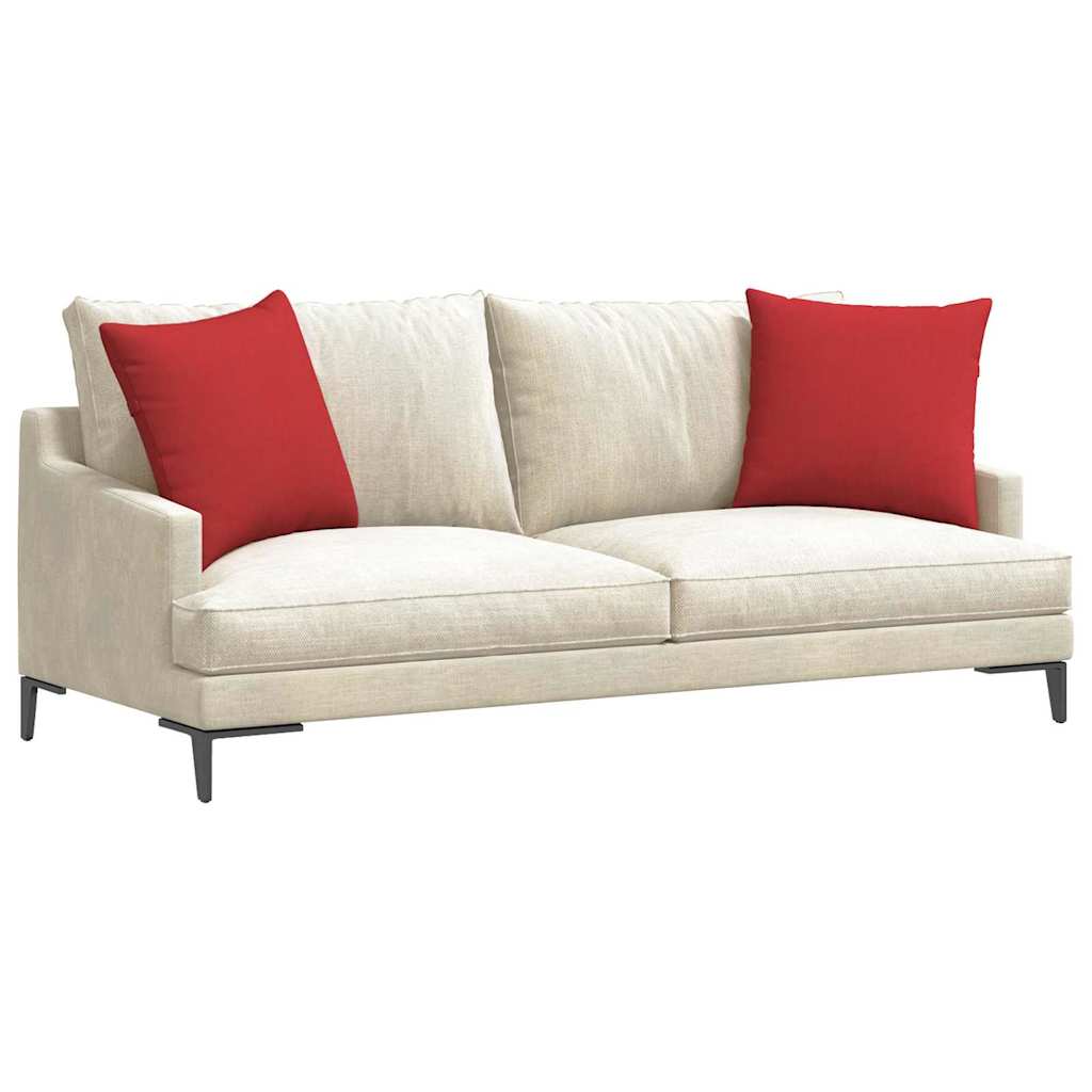 Kanapé párnák 2 pcs Piros 50 x 50 cm szövet