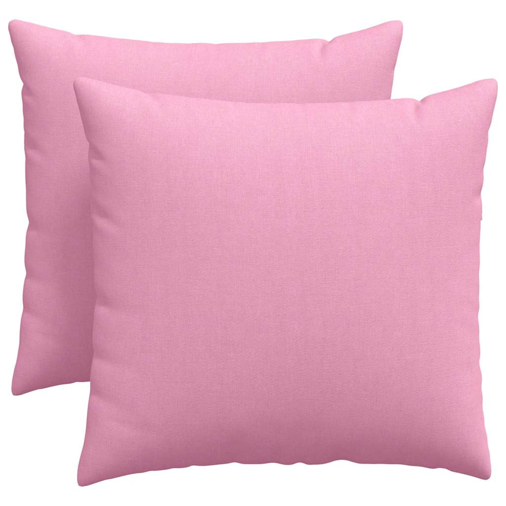 Kanapé párnák 2 pcs Rózsaszín 50 x 50 cm szövet