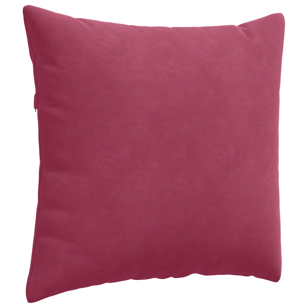 Kanapé párnák 2 pcs Bordó 50 x 50 cm Bársonyos szövet
