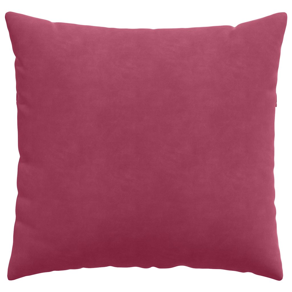 Kanapé párnák 2 pcs Bordó 50 x 50 cm Bársonyos szövet