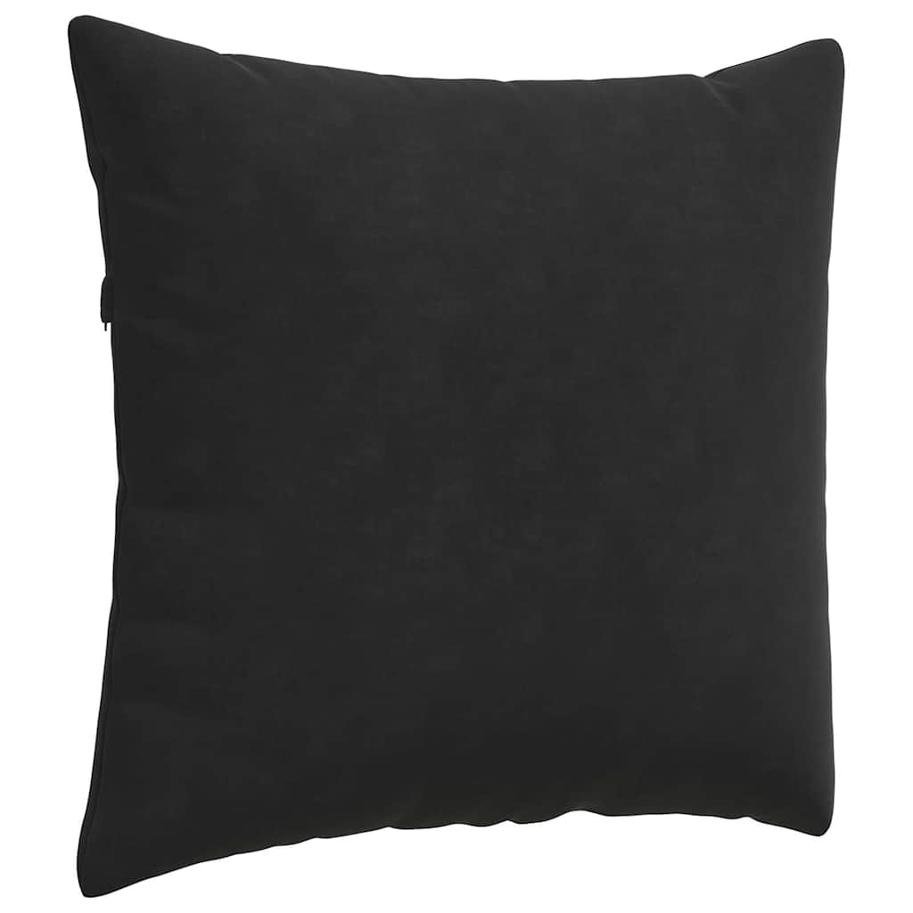 Kanapé párnák 2 pcs Fekete 50 x 50 cm Bársonyos szövet
