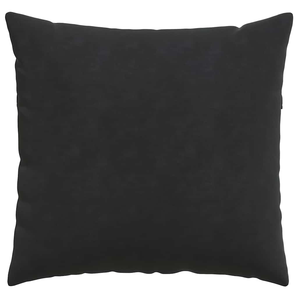 Kanapé párnák 2 pcs Fekete 50 x 50 cm Bársonyos szövet