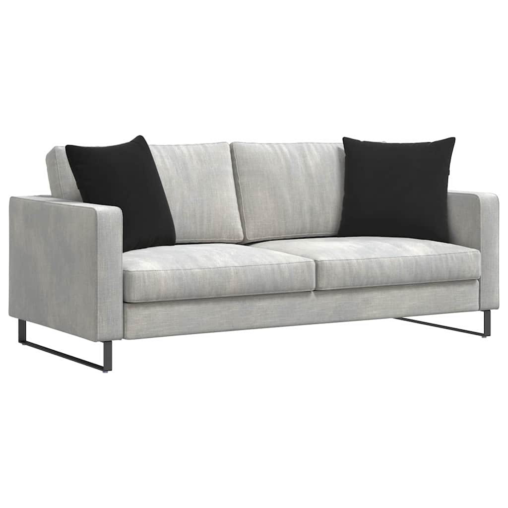 Kanapé párnák 2 pcs Fekete 50 x 50 cm Bársonyos szövet