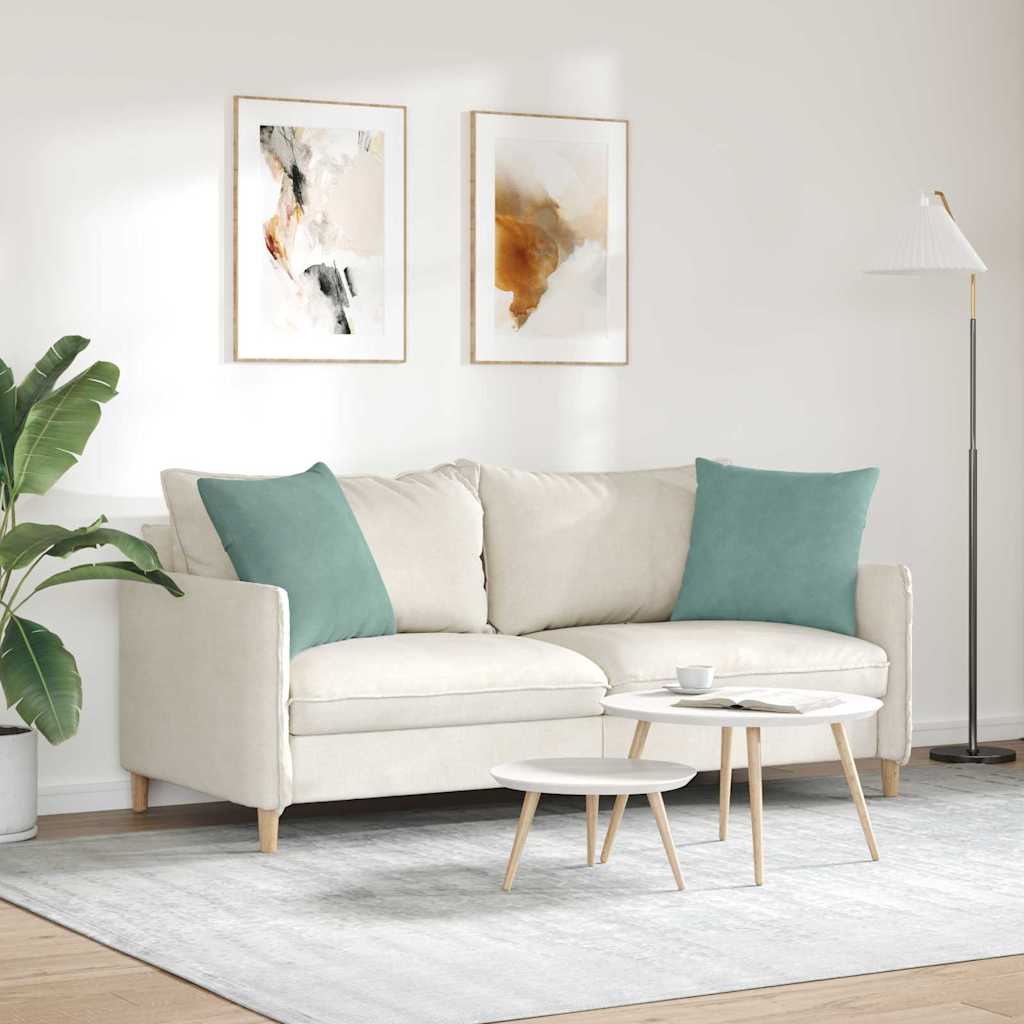 Kanapé párnák 2 pcs Tengeri Zöld 50 x 50 cm Bársonyos szövet