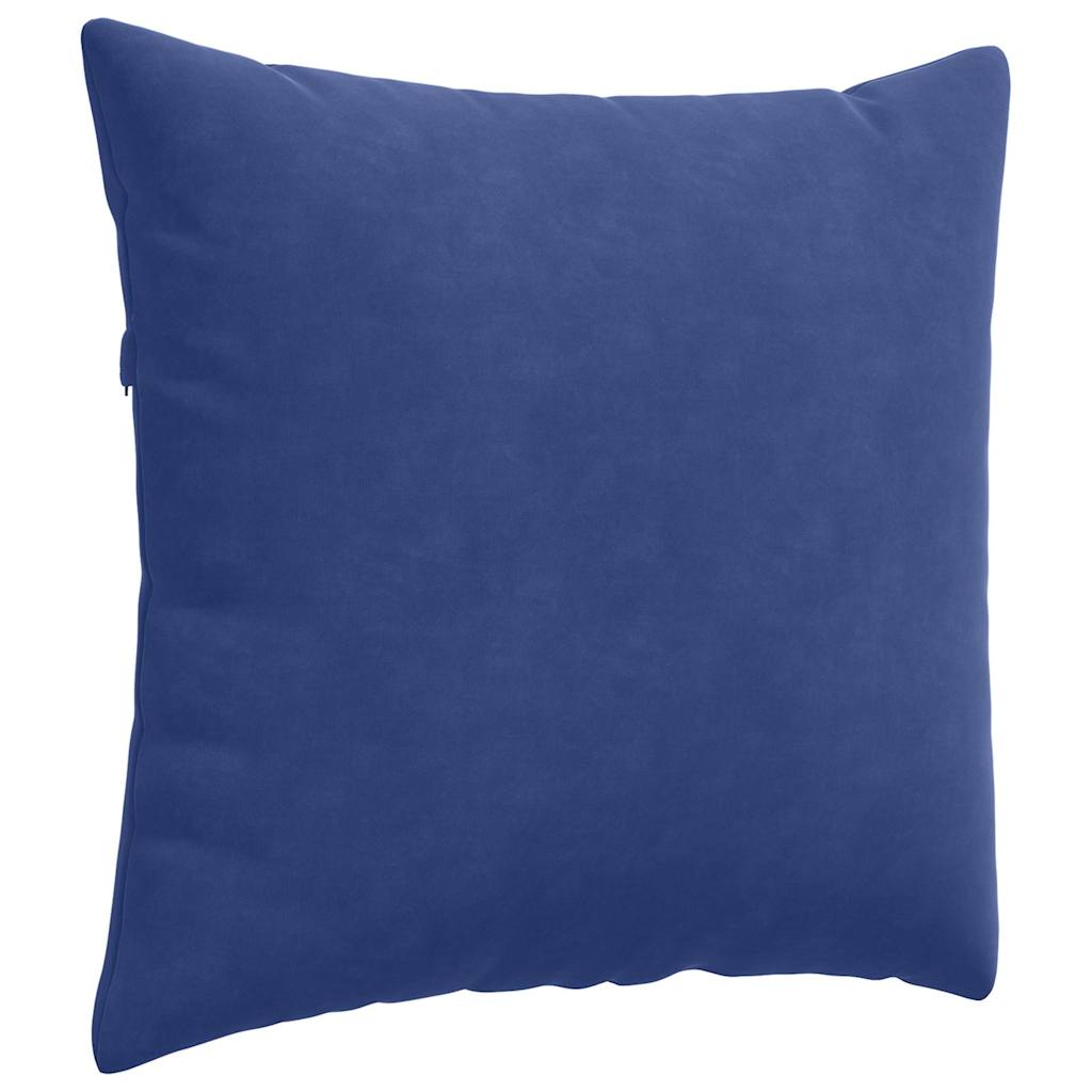 Kanapé párnák 2 pcs Rendőrségi kék 50 x 50 cm Bársonyos szövet
