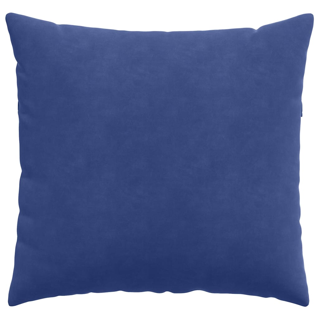 Kanapé párnák 2 pcs Rendőrségi kék 50 x 50 cm Bársonyos szövet