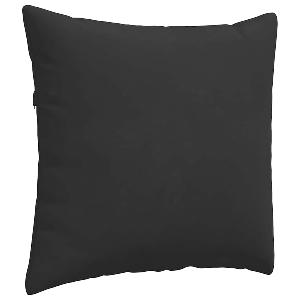 Kanapé párnák 2 pcs Fekete 50 x 50 cm szövet