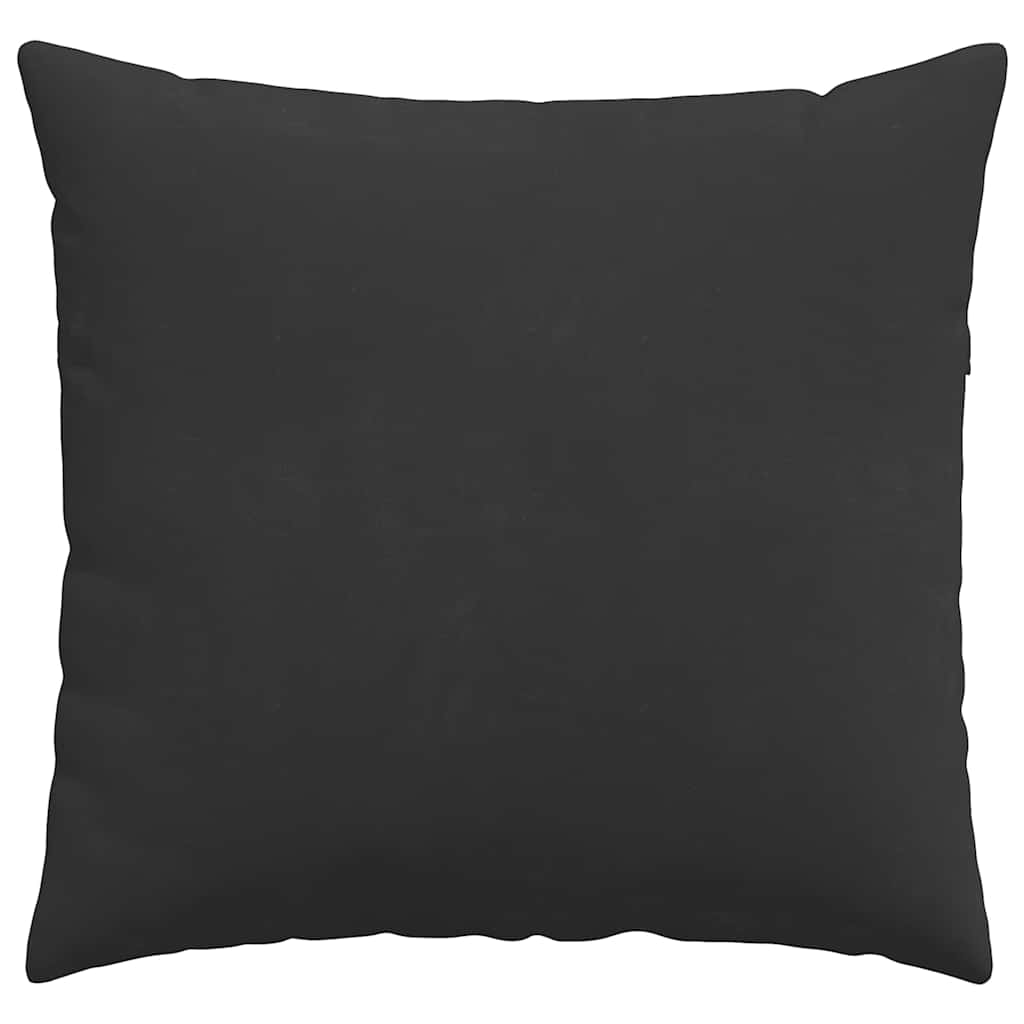 Kanapé párnák 2 pcs Fekete 50 x 50 cm szövet