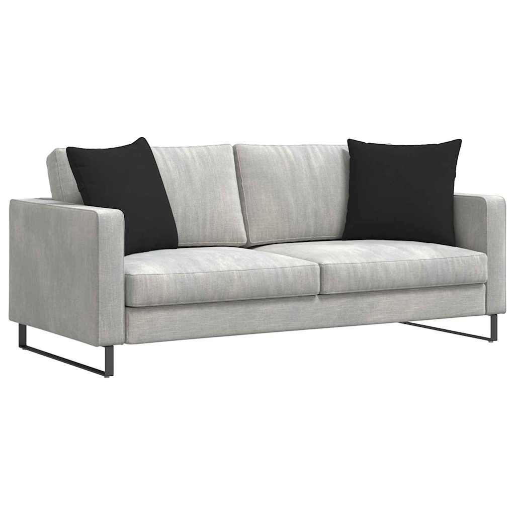 Kanapé párnák 2 pcs Fekete 50 x 50 cm szövet
