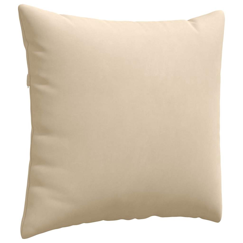 Kanapé párnák 2 pcs Krém 50 x 50 cm szövet