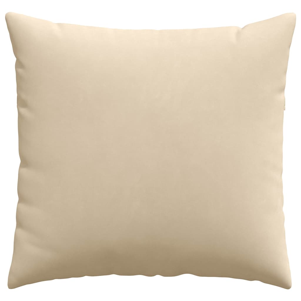 Kanapé párnák 2 pcs Krém 50 x 50 cm szövet
