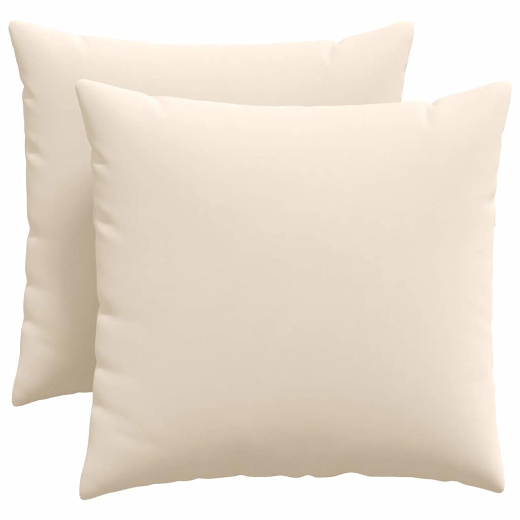 Kanapé párnák 2 pcs Bézs 50 x 50 cm szövet