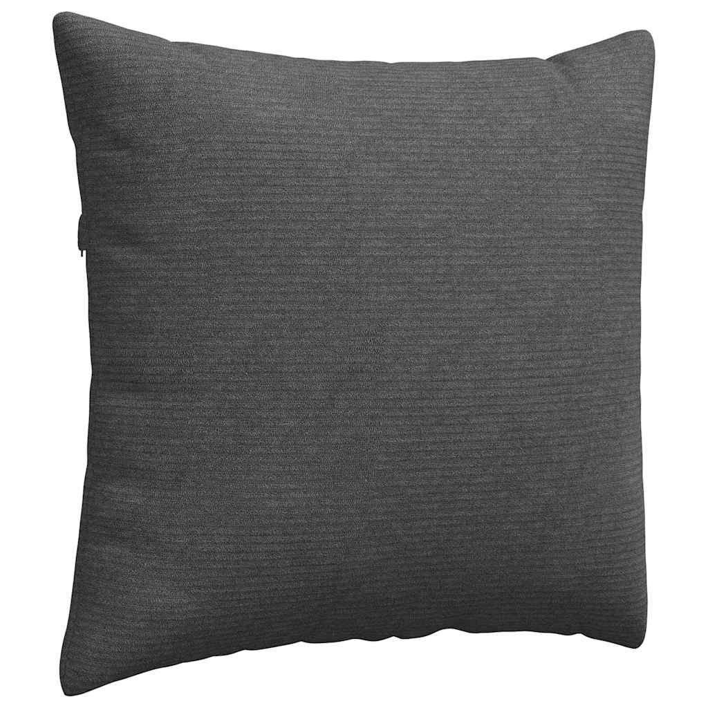 Kanapé párnák 2 pcs Sötétszürke 50 x 50 cm Bársonyos szövet