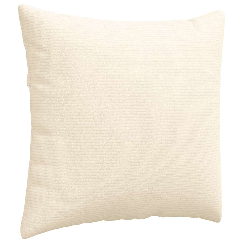 Kanapé párnák 2 pcs Krém 50 x 50 cm Bársonyos szövet