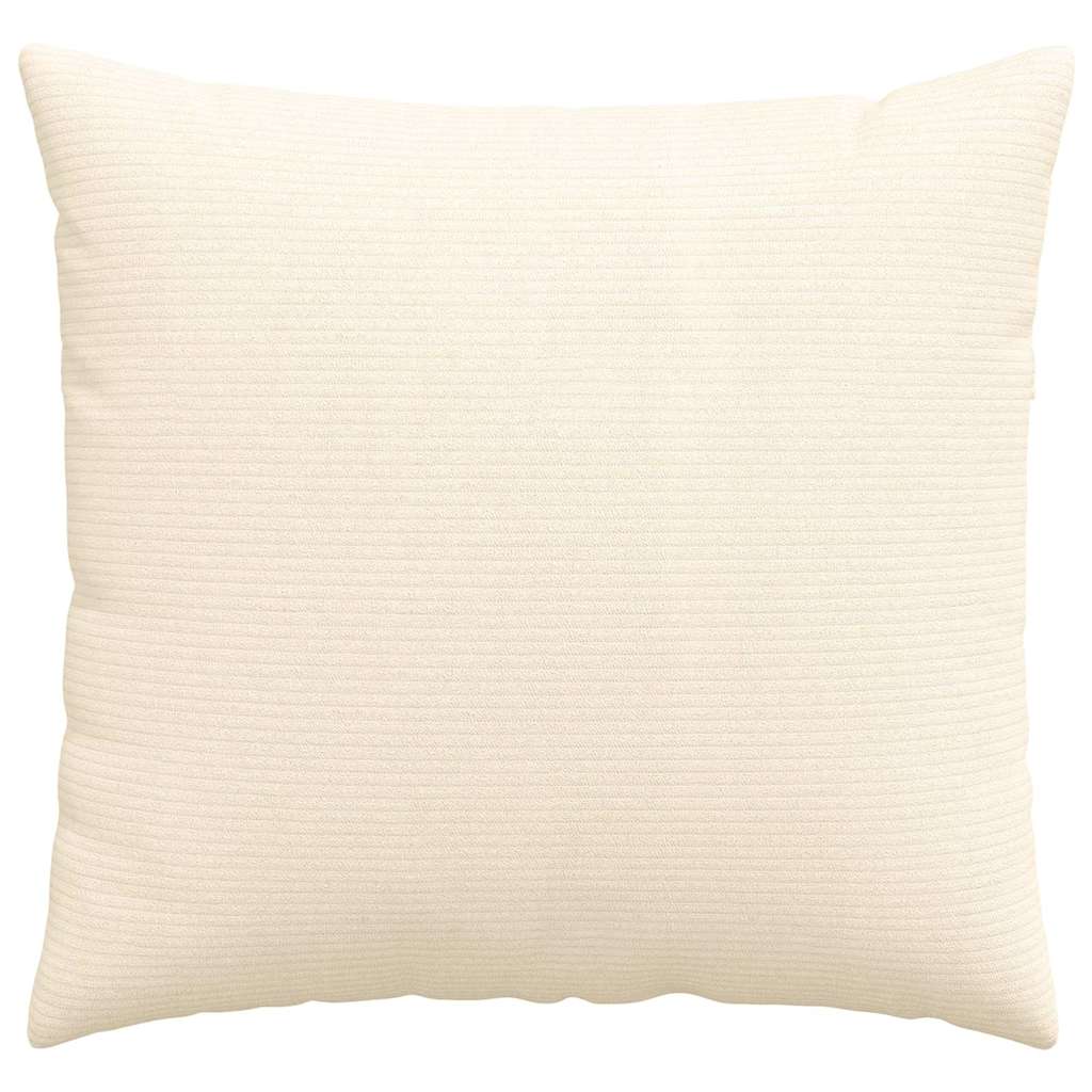 Kanapé párnák 2 pcs Krém 50 x 50 cm Bársonyos szövet