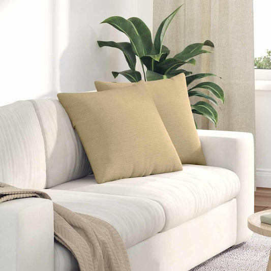 Kanapé párnák 2 pcs Szürke zöld 50 x 50 cm Bársonyos szövet