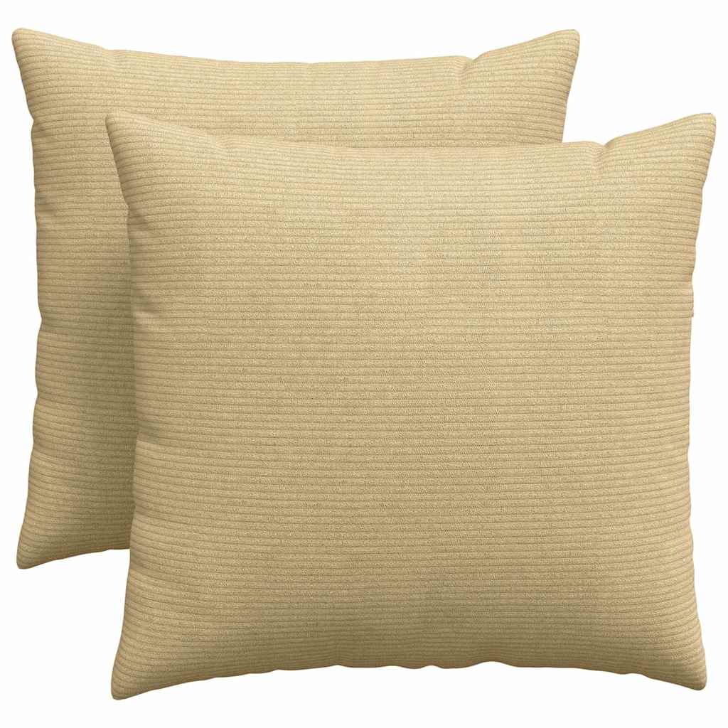 Kanapé párnák 2 pcs Szürke zöld 50 x 50 cm Bársonyos szövet