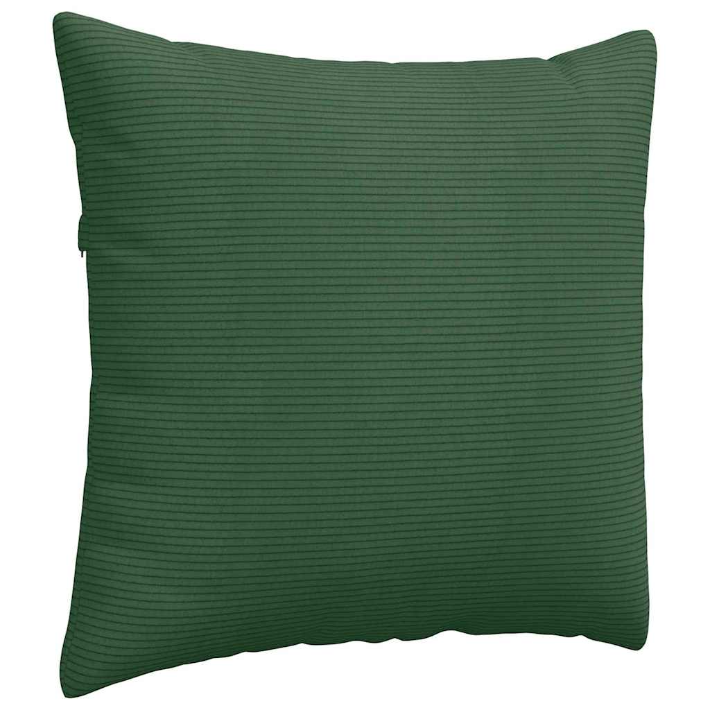 Kanapé párnák 2 pcs Sötétzöld 50 x 50 cm Bársonyos szövet