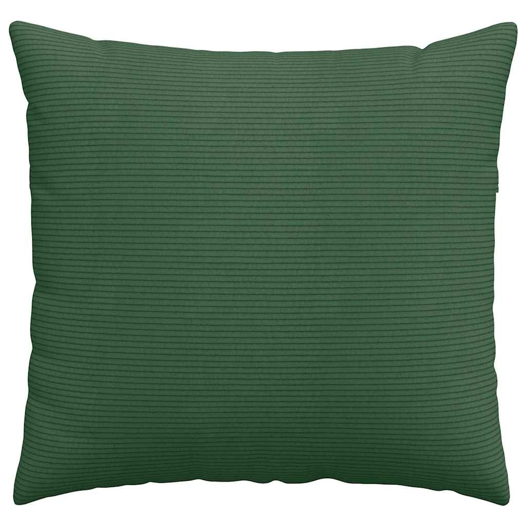 Kanapé párnák 2 pcs Sötétzöld 50 x 50 cm Bársonyos szövet