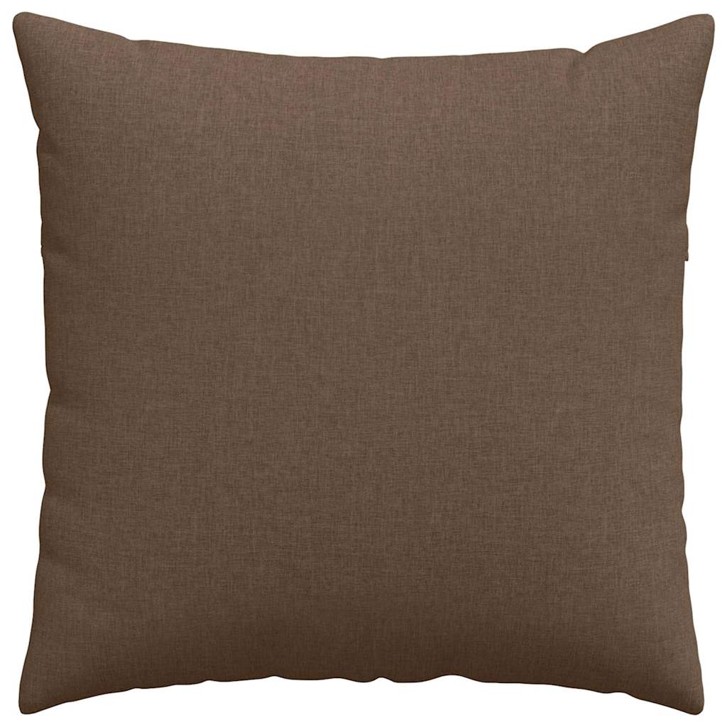 Kanapé párnák 2 pcs Barna 60 x 60 cm szövet