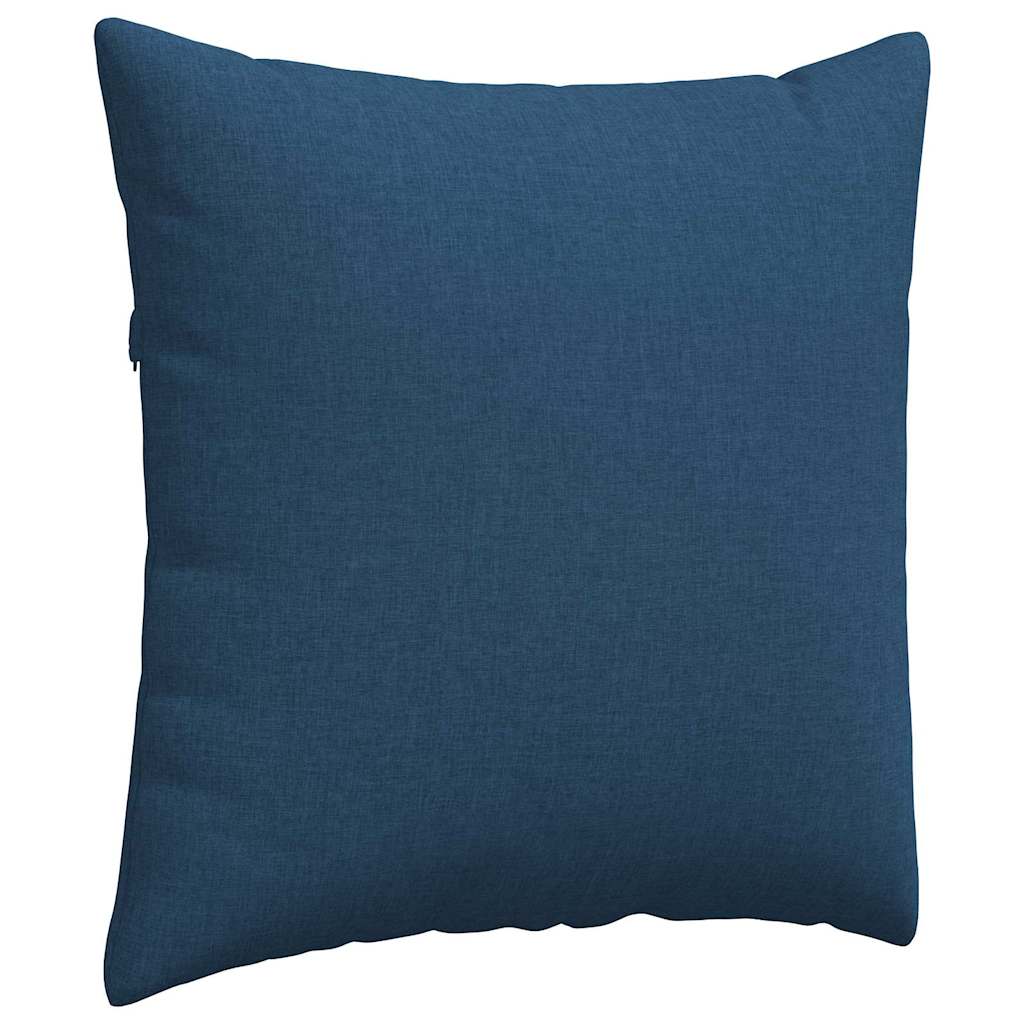 Kanapé párnák 2 pcs Kék 60 x 60 cm szövet
