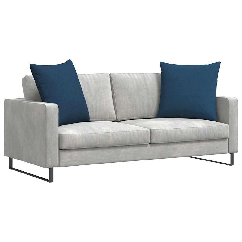 Kanapé párnák 2 pcs Kék 60 x 60 cm szövet